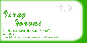 virag horvai business card